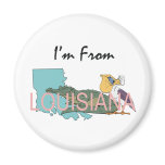 TEE I'm From Louisiana Magnets
