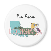 TEE I'm From Louisiana Magnets