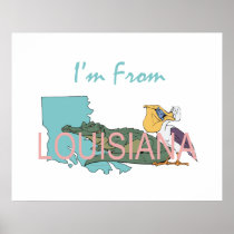 TEE I'm From Louisiana Poster