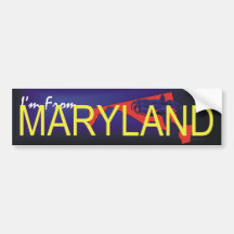 TEE I'm From Maryland Bumper Sticker