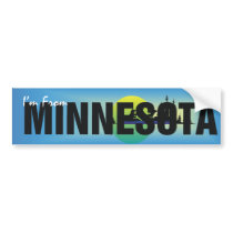 TEE I'm From Minnesota bumper stickers by teepossible TEE I'm From Minnesota bumper stickers