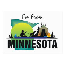 TEE I'm From Minnesota business cards by teepossible TEE I'm From Minnesota business cards