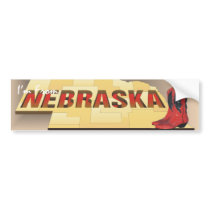 TEE I'm From Nebraska bumper stickers