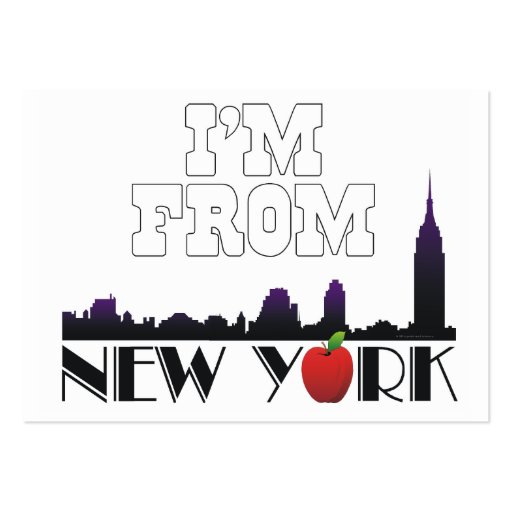 TEE I'm From New York Business Card