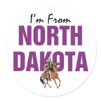 TEE I'm From North Dakota stickers