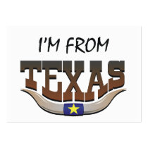 TEE I'm From Texas business cards by teepossible TEE I'm From Texas business cards