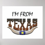TEE I'm From Texas Print