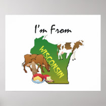 TEE I'm From Wisconsin Posters