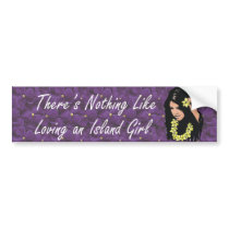 TEE Island Girl Bumper Sticker