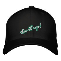 Tee it up! golf cap embroidered hats