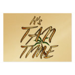 TEE It's Tan Time Business Card Template