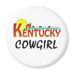 TEE Kentucky Cowgirl Refrigerator Magnet