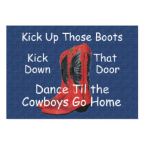 TEE Kick Up Those Boots Business Card Templates