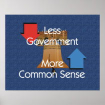 Less Government More Common Sense Slogan