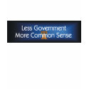 TEE Less Government More Common Sense t-shirts by teepossible TEE Less Government More Common Sense t-shirts