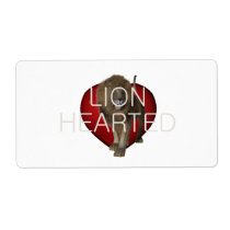 TEE Lionhearted labels