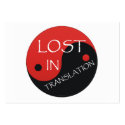 TEE Lost in Translation business cards