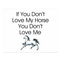 TEE Love My Horse Print