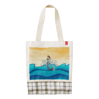 TEE Mermaid Lifeguard Zazzle HEART Tote Bag