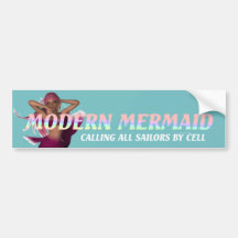TEE Modern Mermaid Bumper Sticker