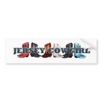 TEE New Jersey Cowgirl Bumper Stickers