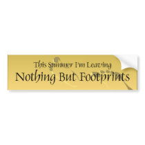 TEE Nothing But Barefoot Bumper Sticker