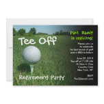 Tee Off Golf Retirement Party Invitation