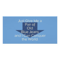 TEE Old Blue Jeans Customized Photo Card