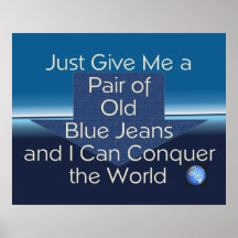 TEE Old Blue Jeans Poster