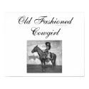 TEE Old Fashioned Cowgirl posters