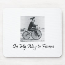 TEE On My Way To France Mouse Pad