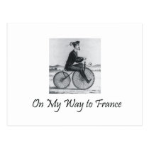 TEE On My Way To France Post Cards