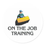 TEE On The Job Training Round Stickers