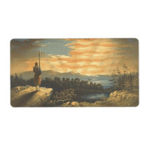 TEE Patriotic Sky Custom Shipping Label
