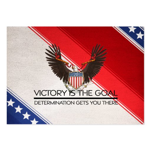 TEE Political Victory Slogan Business Card Templates (front side)
