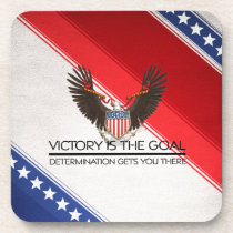 TEE Political Victory Slogan cork coasters