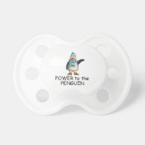 TEE Power to the Penguin pacifiers