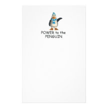 TEE Power to the Penguin Customized Stationery