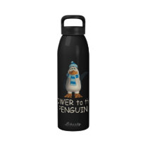 TEE Power to the Penguin water bottles