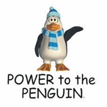 TEE Power to the Penguin Photo Cut Outs