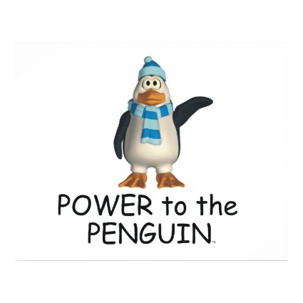 TEE Power to the Penguin print