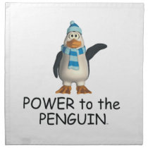 TEE Power to the Penguin napkins