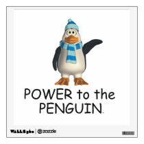 TEE Power to the Penguin wall decals