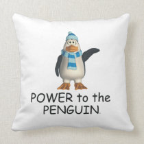 TEE Power to the Penguin pillows