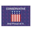 TEE Proud Conservative business cards by teepossible TEE Proud Conservative business cards