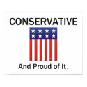 TEE Proud Conservative posters by teepossible TEE Proud Conservative posters