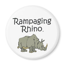 TEE Rampaging Rhino magnets