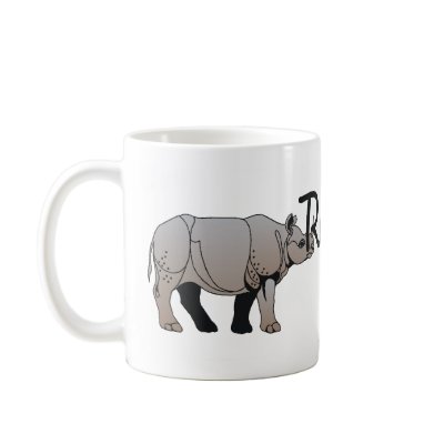 TEE Rampaging Rhino Coffee Mugs by teepossible