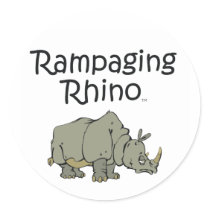 TEE Rampaging Rhino stickers