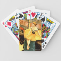 TEE Retro Circus Girl playing cards